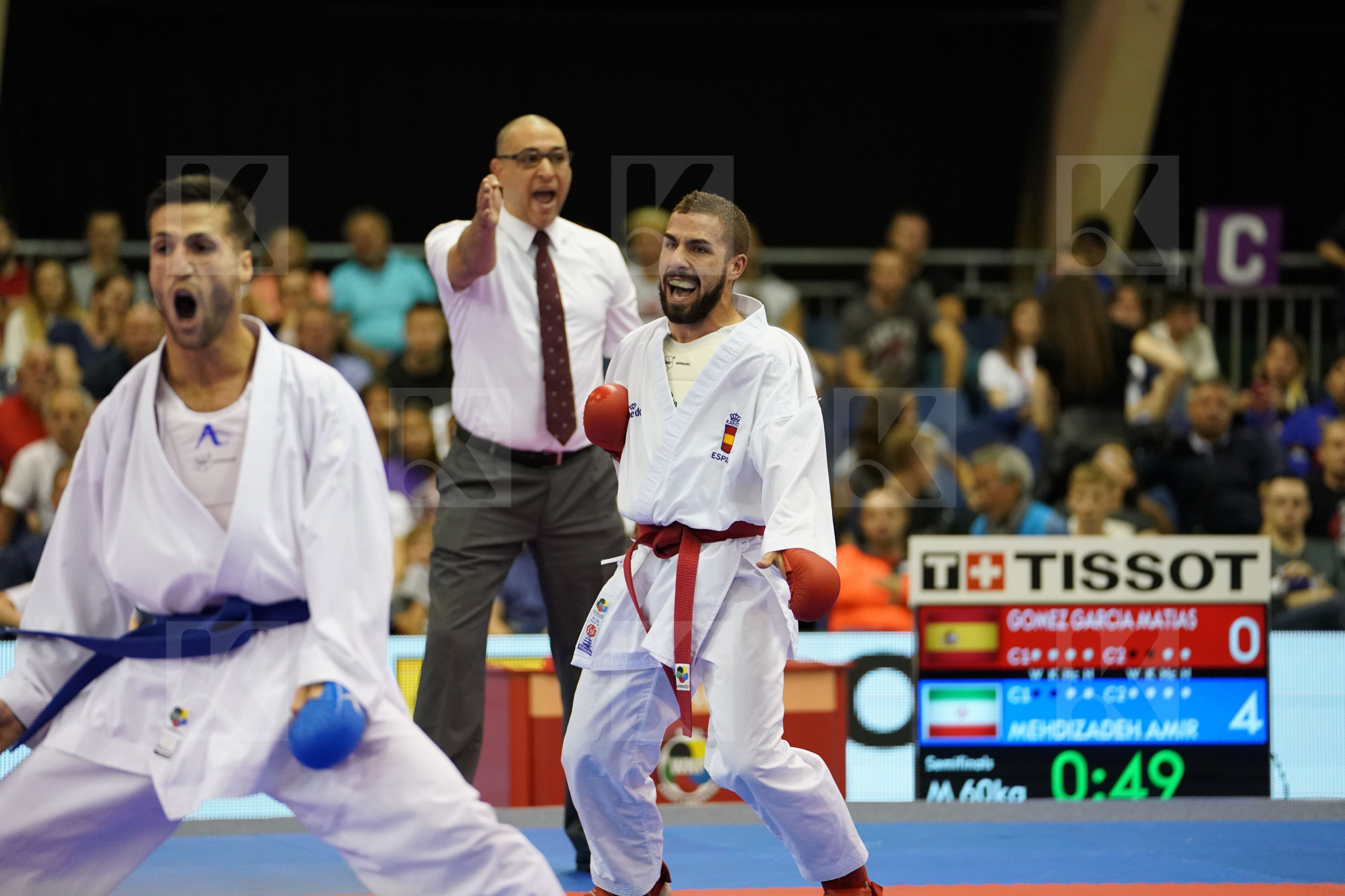Gomez Garcia Matias Iran Islamic Republic of Male Kumite -60kg Mehdizadeh Amir Spain
